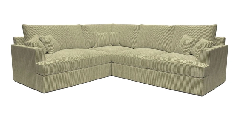 Slingsby Medium Fitted Cover Corner Unit RHF in Two Tone Plain Biscuit