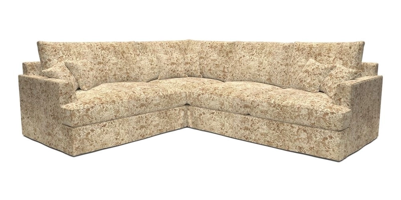 Slingsby Medium Fitted Cover Corner Unit RHF in Two Tone Plain Biscuit