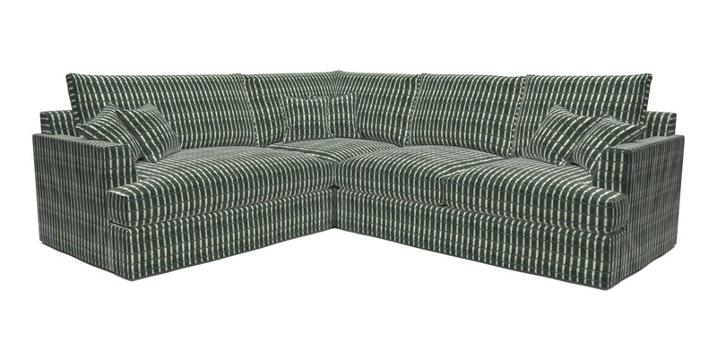 Slingsby Medium Fitted Cover Corner Unit RHF in Two Tone Plain Biscuit