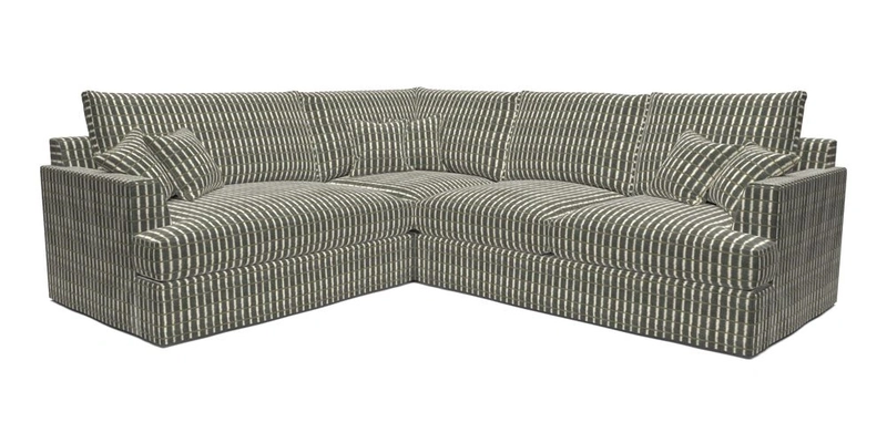 Slingsby Medium Fitted Cover Corner Unit RHF in Two Tone Plain Biscuit