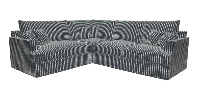 Slingsby Medium Fitted Cover Corner Unit RHF in Two Tone Plain Biscuit