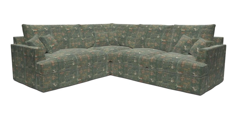 Slingsby Medium Fitted Cover Corner Unit RHF in Two Tone Plain Biscuit
