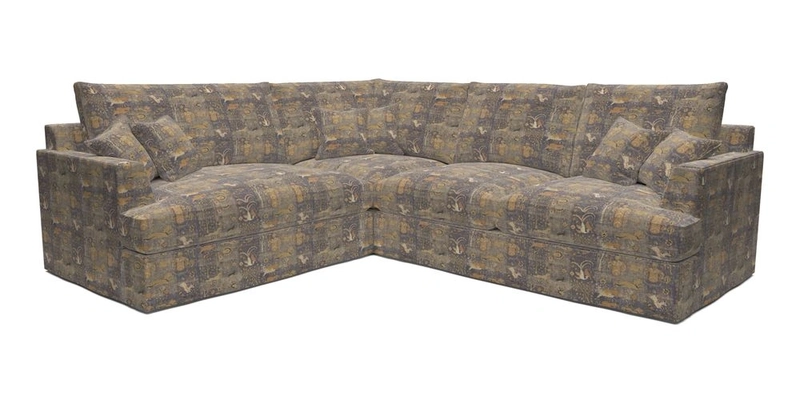 Slingsby Medium Fitted Cover Corner Unit RHF in Two Tone Plain Biscuit