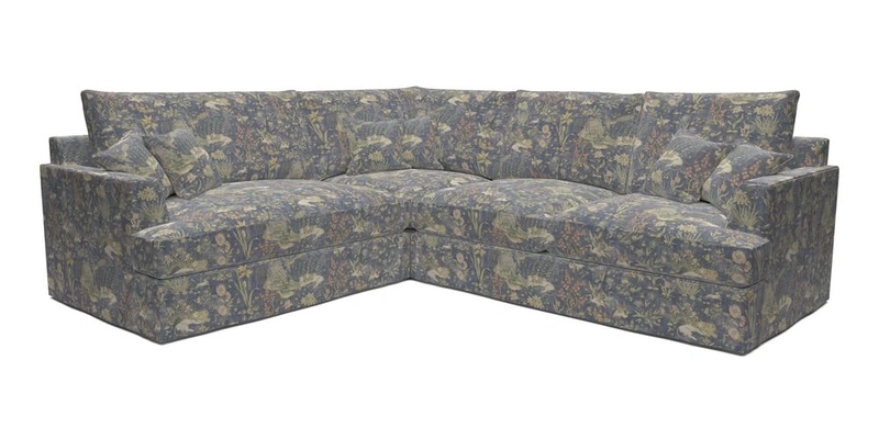 Slingsby Medium Fitted Cover Corner Unit RHF in Two Tone Plain Biscuit