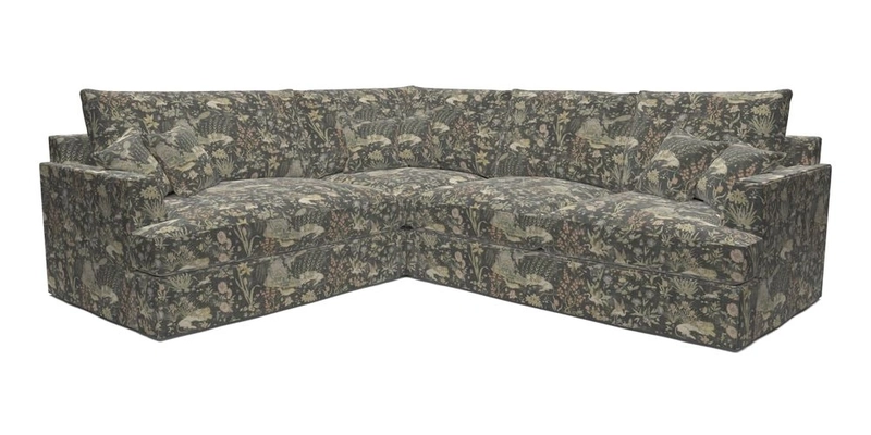 Slingsby Medium Fitted Cover Corner Unit RHF in Two Tone Plain Biscuit