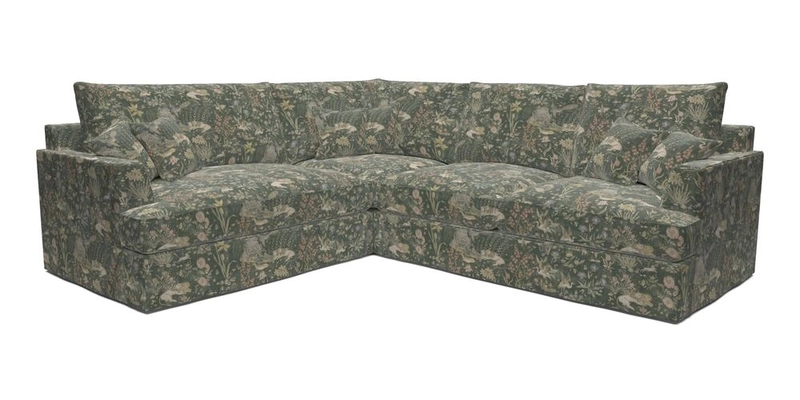 Slingsby Medium Fitted Cover Corner Unit RHF in Two Tone Plain Biscuit
