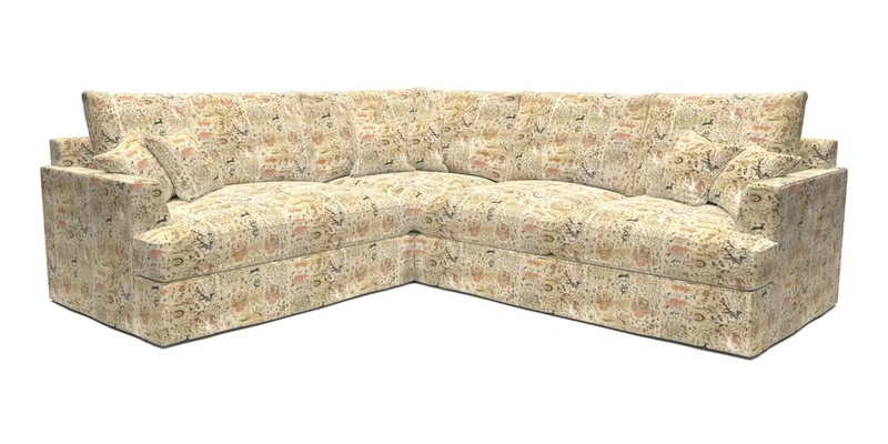 Slingsby Medium Fitted Cover Corner Unit RHF in Two Tone Plain Biscuit