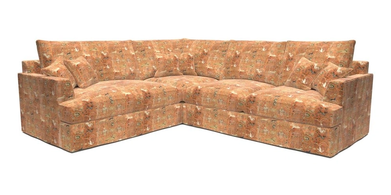 Slingsby Medium Fitted Cover Corner Unit RHF in Two Tone Plain Biscuit