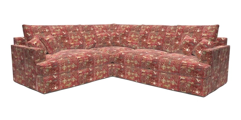Slingsby Medium Fitted Cover Corner Unit RHF in Two Tone Plain Biscuit