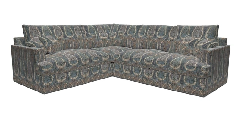 Slingsby Medium Fitted Cover Corner Unit RHF in Two Tone Plain Biscuit