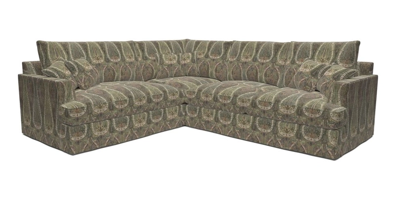 Slingsby Medium Fitted Cover Corner Unit RHF in Two Tone Plain Biscuit