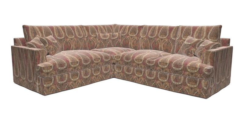 Slingsby Medium Fitted Cover Corner Unit RHF in Two Tone Plain Biscuit