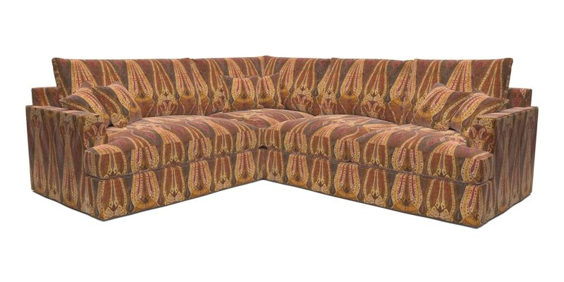 Slingsby Medium Fitted Cover Corner Unit RHF in Two Tone Plain Biscuit
