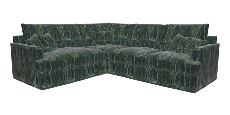 Slingsby Medium Fitted Cover Corner Unit RHF in Two Tone Plain Biscuit