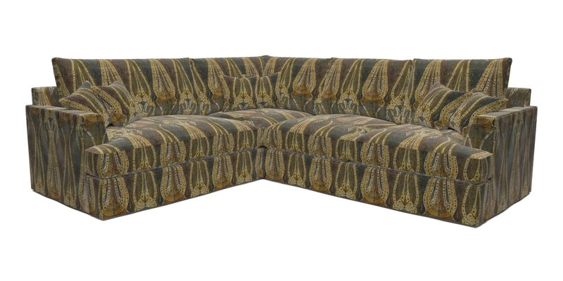 Slingsby Medium Fitted Cover Corner Unit RHF in Two Tone Plain Biscuit