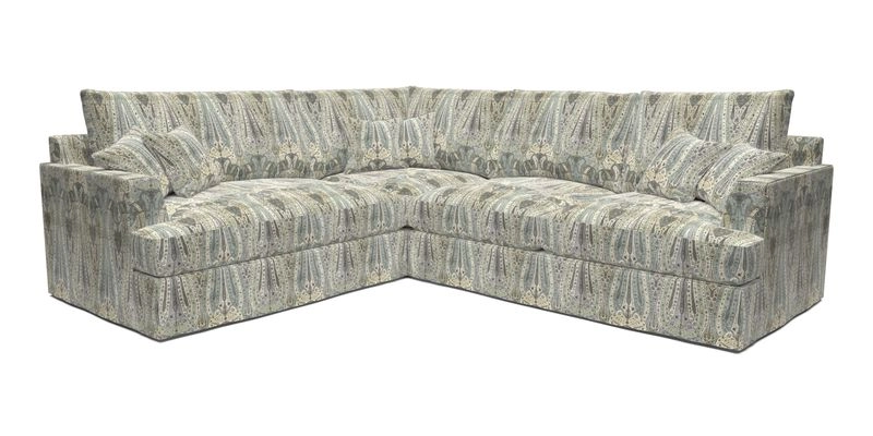 Slingsby Medium Fitted Cover Corner Unit RHF in Two Tone Plain Biscuit