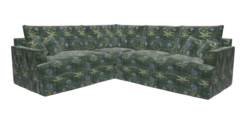 Slingsby Medium Fitted Cover Corner Unit RHF in Two Tone Plain Biscuit