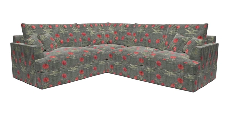 Slingsby Medium Fitted Cover Corner Unit RHF in Two Tone Plain Biscuit