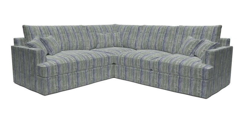 Slingsby Medium Fitted Cover Corner Unit RHF in Two Tone Plain Biscuit
