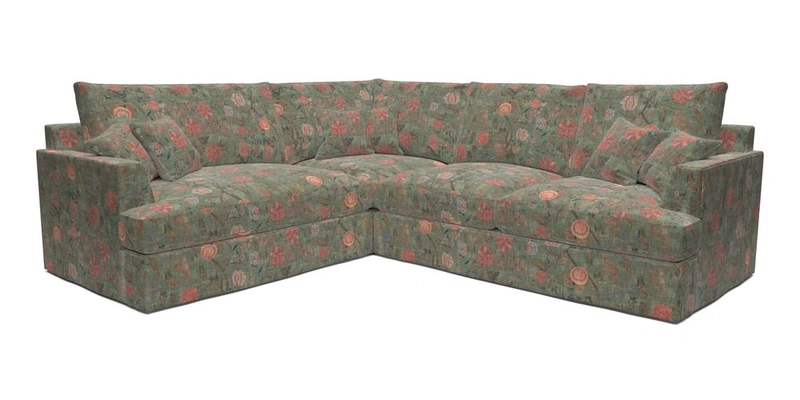 Slingsby Medium Fitted Cover Corner Unit RHF in Two Tone Plain Biscuit