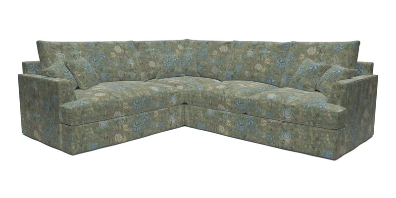 Slingsby Medium Fitted Cover Corner Unit RHF in Two Tone Plain Biscuit