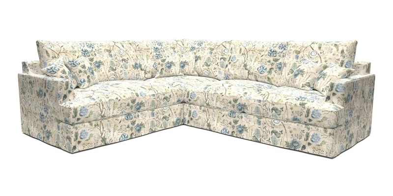 Slingsby Medium Fitted Cover Corner Unit RHF in Two Tone Plain Biscuit