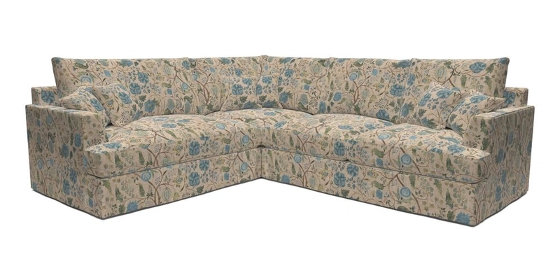 Slingsby Medium Fitted Cover Corner Unit RHF in Two Tone Plain Biscuit