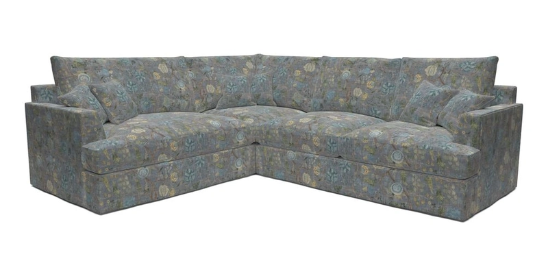 Slingsby Medium Fitted Cover Corner Unit RHF in Two Tone Plain Biscuit