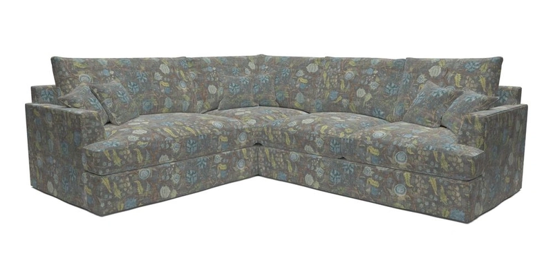 Slingsby Medium Fitted Cover Corner Unit RHF in Two Tone Plain Biscuit