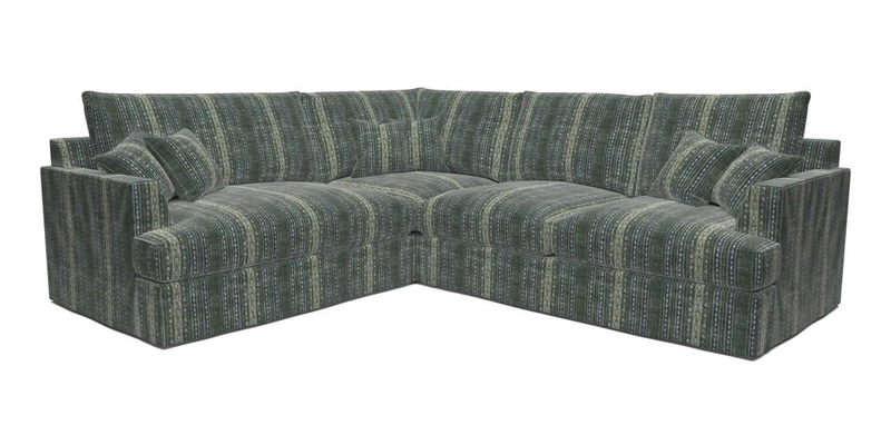 Slingsby Medium Fitted Cover Corner Unit RHF in Two Tone Plain Biscuit