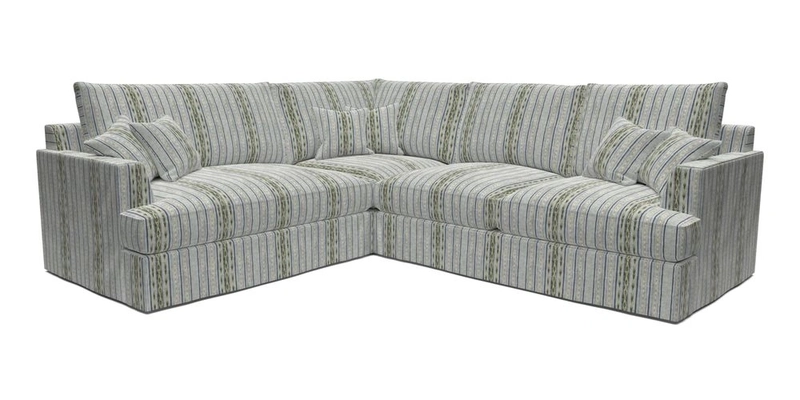 Slingsby Medium Fitted Cover Corner Unit RHF in Two Tone Plain Biscuit