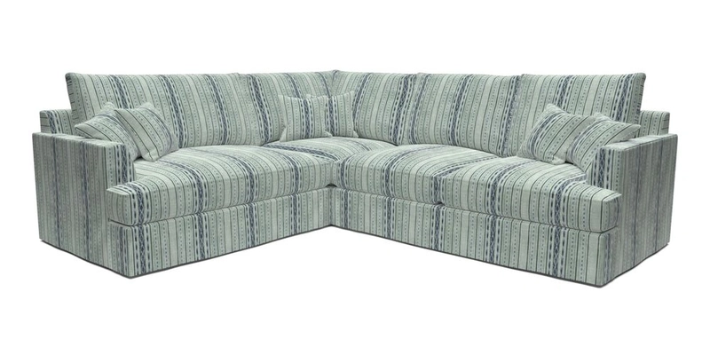 Slingsby Medium Fitted Cover Corner Unit RHF in Two Tone Plain Biscuit