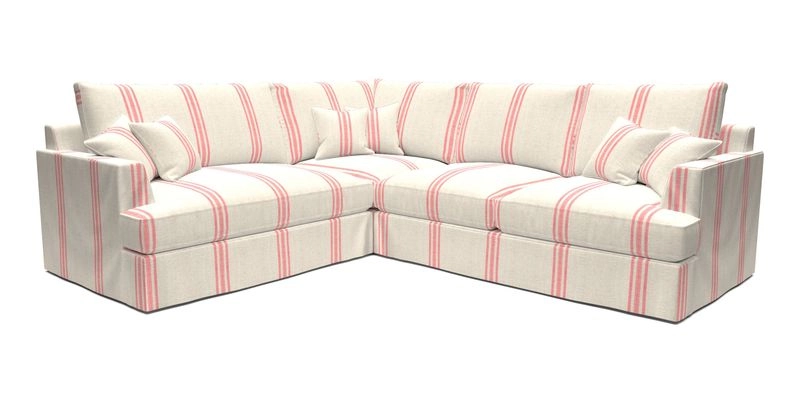 Slingsby Medium Fitted Cover Corner Unit RHF in Two Tone Plain Biscuit
