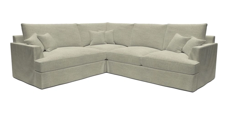 Slingsby Medium Fitted Cover Corner Unit RHF in Two Tone Plain Biscuit