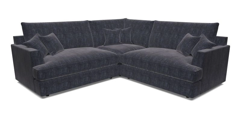 Slingsby Small Fitted Cover Corner Unit LHF & RHF in Two Tone Plain Biscuit.  Loose cover version available