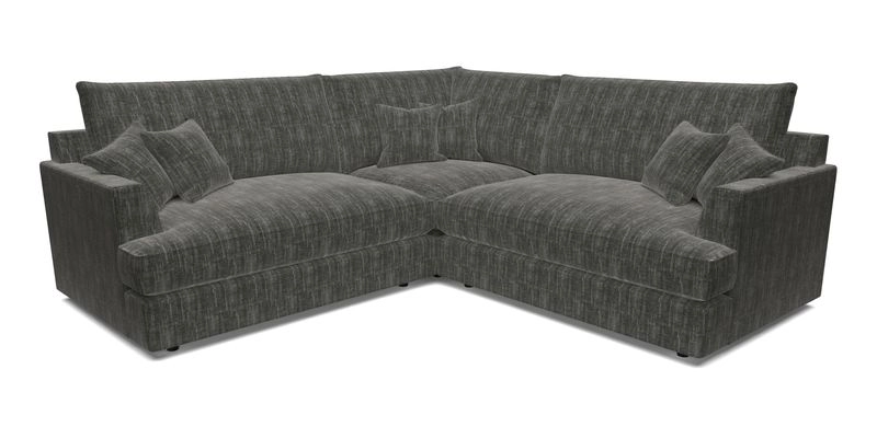 Slingsby Small Fitted Cover Corner Unit LHF & RHF in Two Tone Plain Biscuit.  Loose cover version available