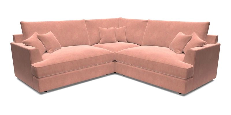 Slingsby Small Fitted Cover Corner Unit LHF & RHF in Two Tone Plain Biscuit.  Loose cover version available