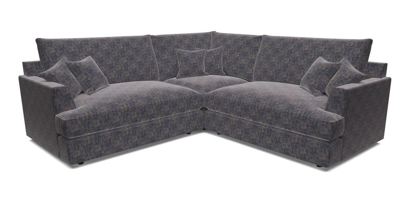 Slingsby Small Fitted Cover Corner Unit LHF & RHF in Two Tone Plain Biscuit.  Loose cover version available