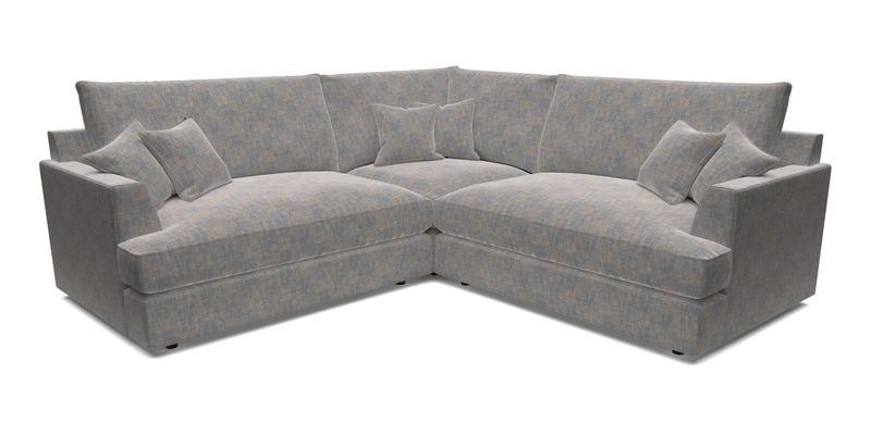 Slingsby Small Fitted Cover Corner Unit LHF & RHF in Two Tone Plain Biscuit.  Loose cover version available