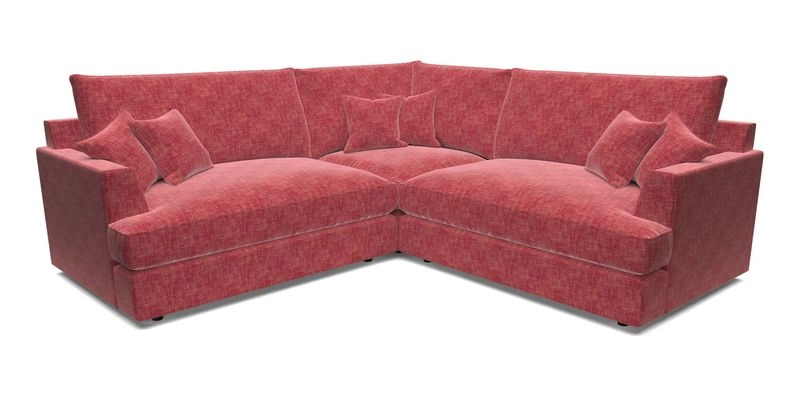 Slingsby Small Fitted Cover Corner Unit LHF & RHF in Two Tone Plain Biscuit.  Loose cover version available