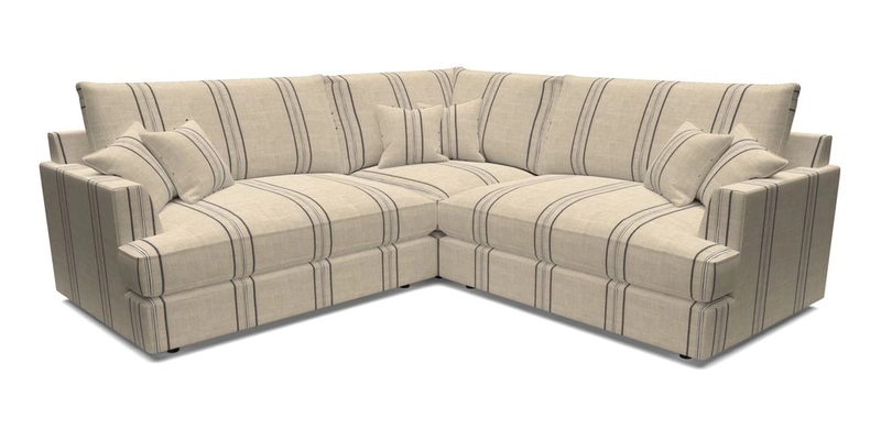 Slingsby Small Fitted Cover Corner Unit LHF & RHF in Two Tone Plain Biscuit.  Loose cover version available