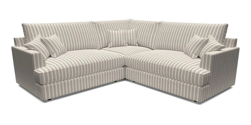 Slingsby Small Fitted Cover Corner Unit LHF & RHF in Two Tone Plain Biscuit.  Loose cover version available