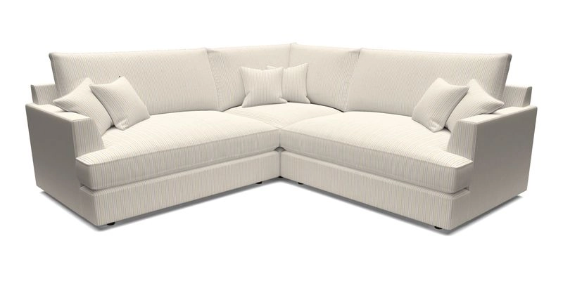 Slingsby Small Fitted Cover Corner Unit LHF & RHF in Two Tone Plain Biscuit.  Loose cover version available