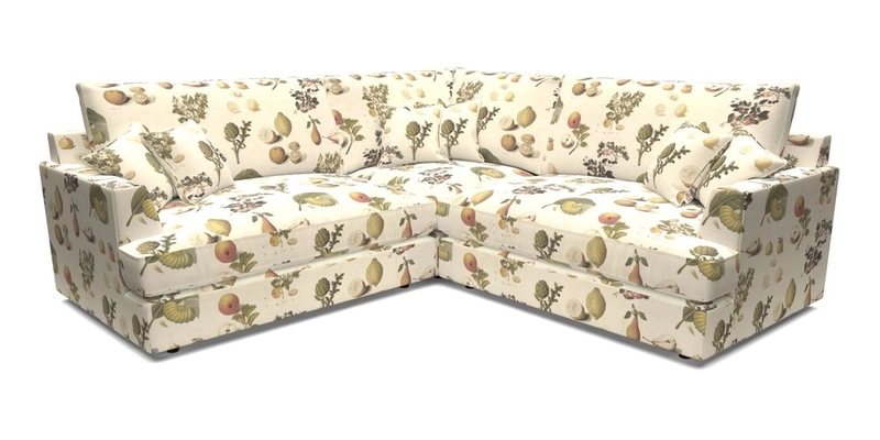 Slingsby Small Fitted Cover Corner Unit LHF & RHF in Two Tone Plain Biscuit.  Loose cover version available