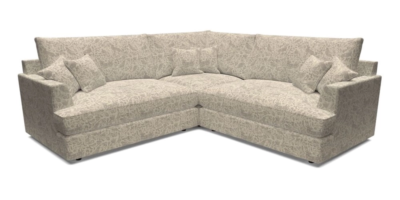 Slingsby Small Fitted Cover Corner Unit LHF & RHF in Two Tone Plain Biscuit.  Loose cover version available