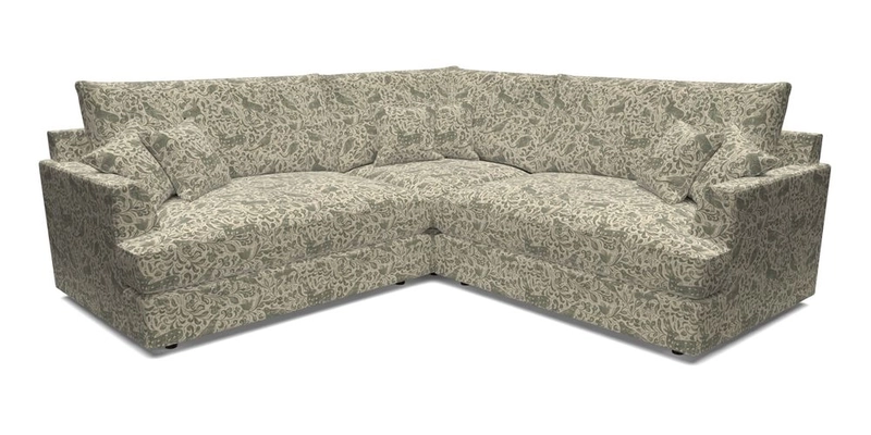 Slingsby Small Fitted Cover Corner Unit LHF & RHF in Two Tone Plain Biscuit.  Loose cover version available