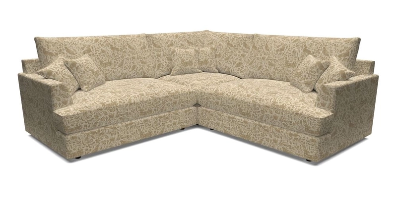 Slingsby Small Fitted Cover Corner Unit LHF & RHF in Two Tone Plain Biscuit.  Loose cover version available