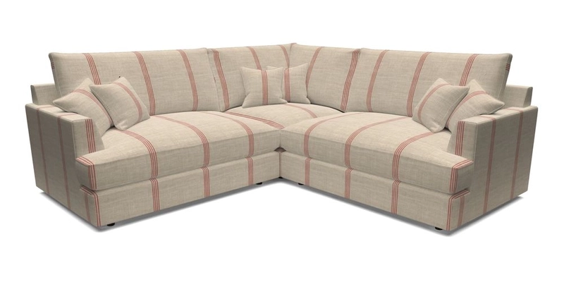 Slingsby Small Fitted Cover Corner Unit LHF & RHF in Two Tone Plain Biscuit.  Loose cover version available