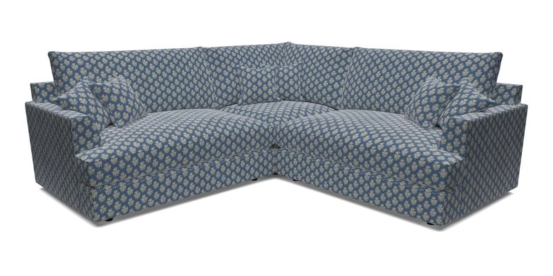 Slingsby Small Fitted Cover Corner Unit LHF & RHF in Two Tone Plain Biscuit.  Loose cover version available