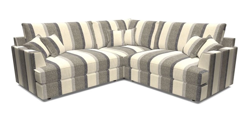 Slingsby Small Fitted Cover Corner Unit LHF & RHF in Two Tone Plain Biscuit.  Loose cover version available